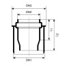 MagnaPlast HT PLUS Redukcja HTR 50/32mm 420413 Kanalizacja